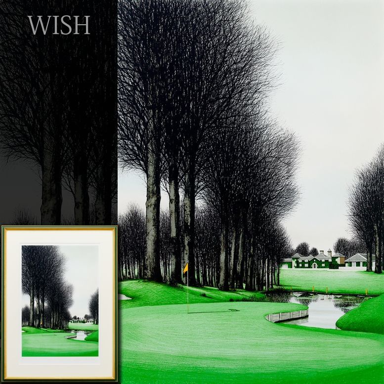 【真作】【WISH】ジャック・デペルト Jacques Deperthes リトグラフ 直筆サイン ゴルフ場 　　〇フランスの画家 #24102620 真作WISHジャック・デペルト Jacques 美術品・アンティーク・コレクション Deperthes「シャンタゴ」リトグラフ (美術品 Deperthes「ベル