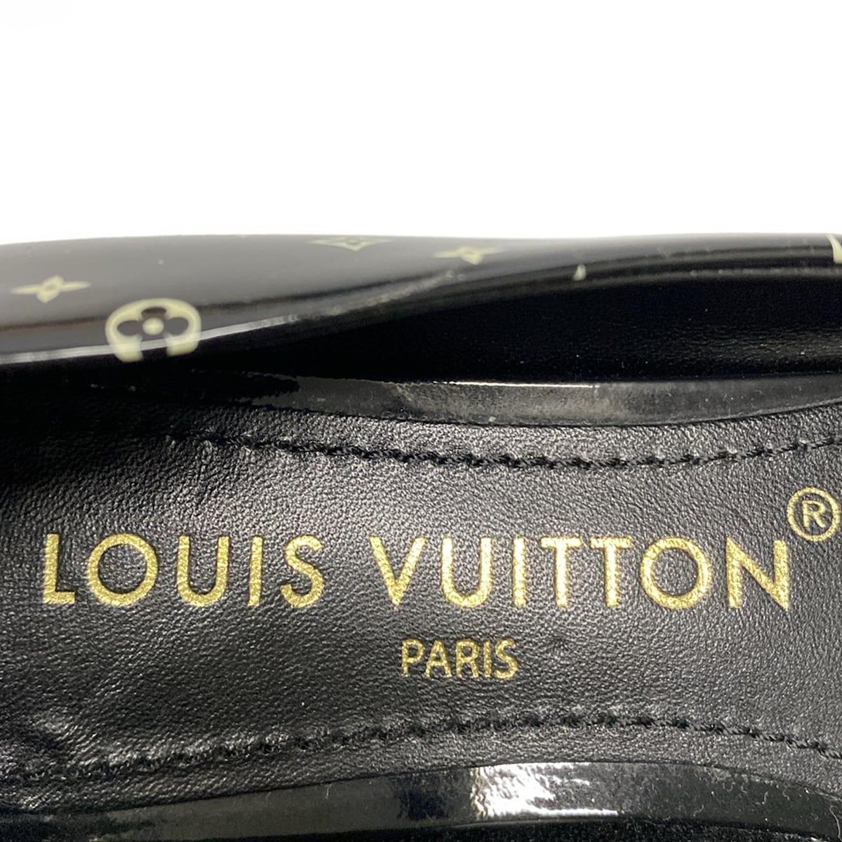 LOUIS VUITTON(ルイヴィトン) パンプス 35 1/2 レディース - 黒×白