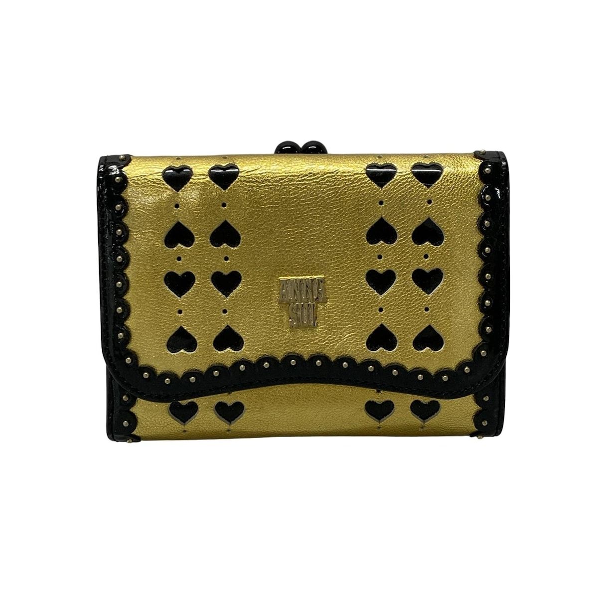 アナスイの3つ折り財布 ANNA SUI 三つ折り財布 緑 ANNA SUI ネイビー