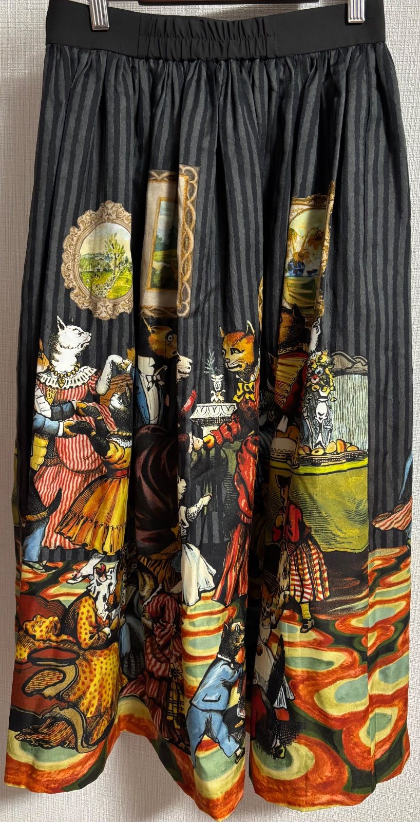 ellecy アンドエルシー 猫社交界 ロングスカート