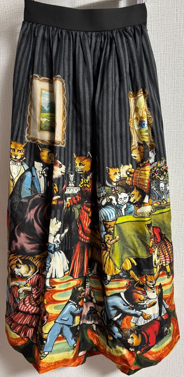 ellecy アンドエルシー 猫社交界 ロングスカート