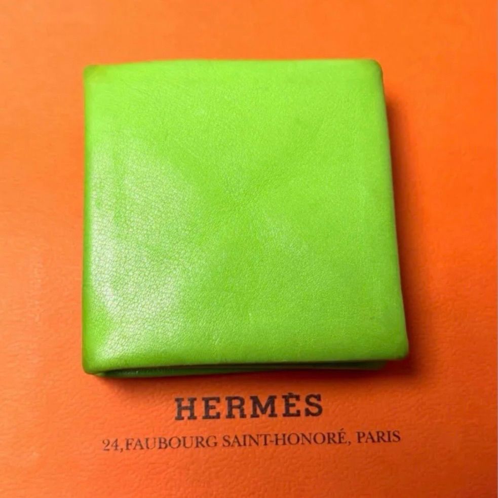 エルメス HERMES コインケース グリーン 黄緑 小銭入れ ズールー