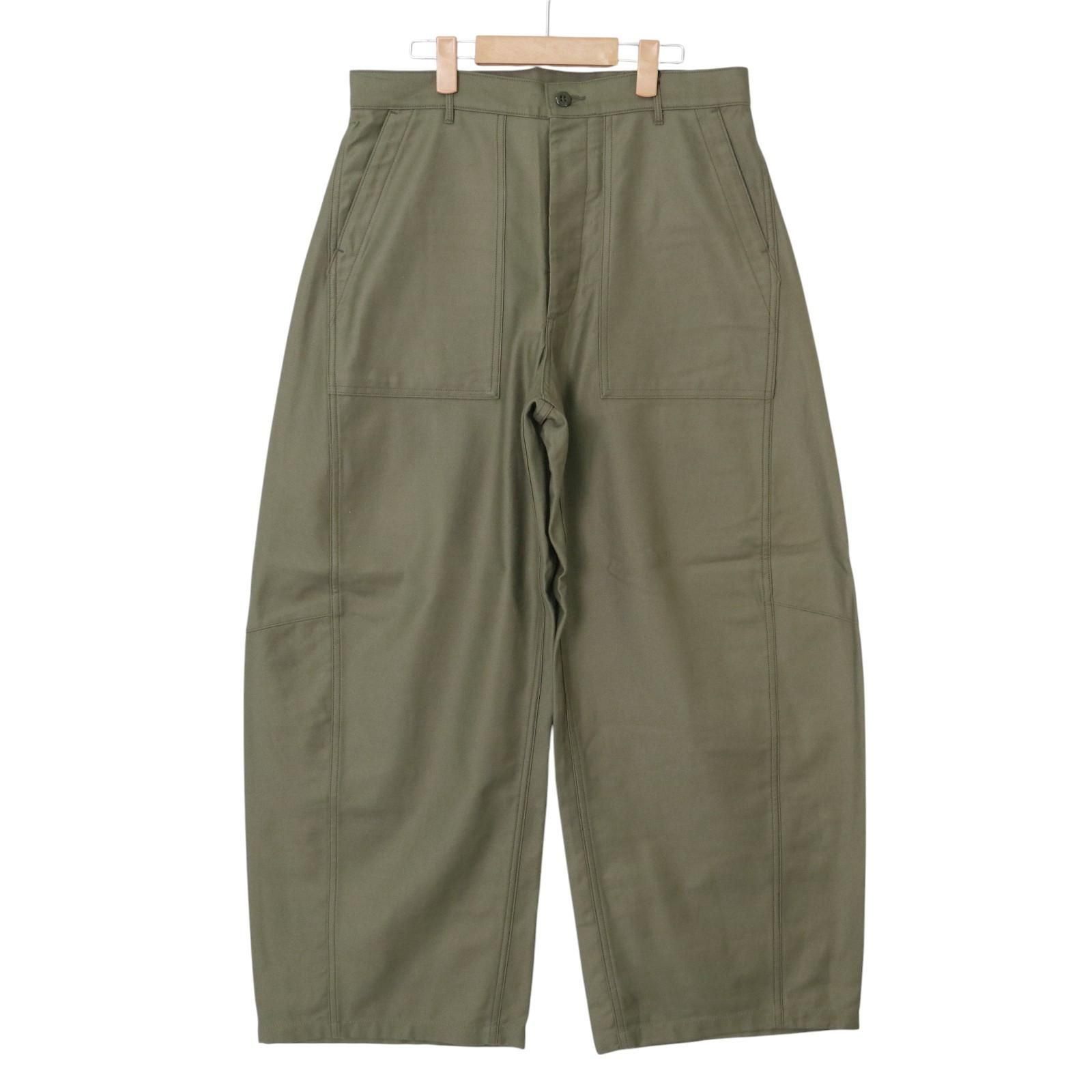 HYKE ハイク BACK SATIN BARREL-LEG PANTS