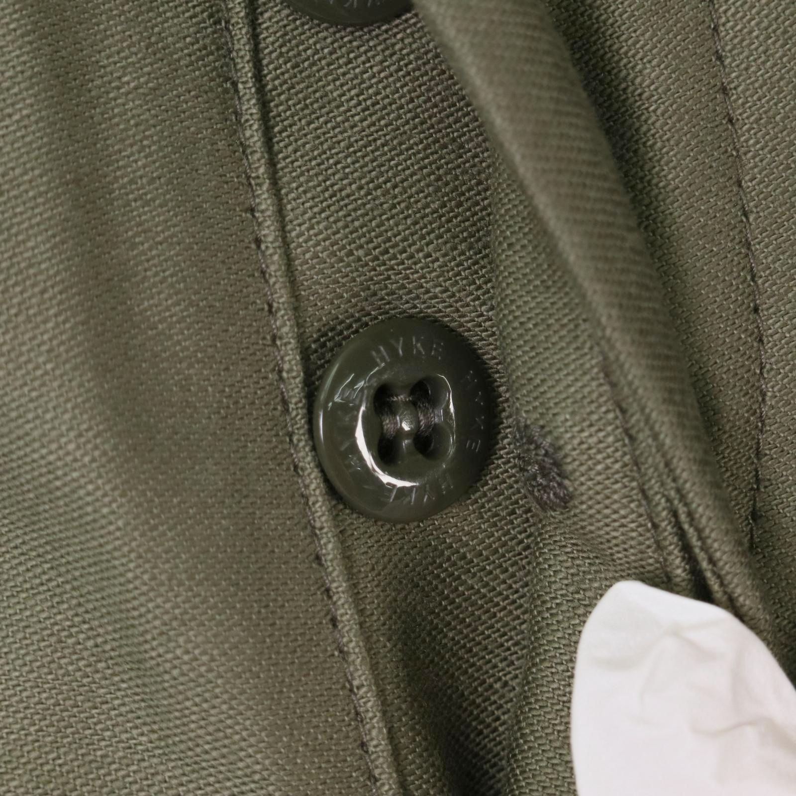 HYKE ハイク BACK SATIN BARREL-LEG PANTS