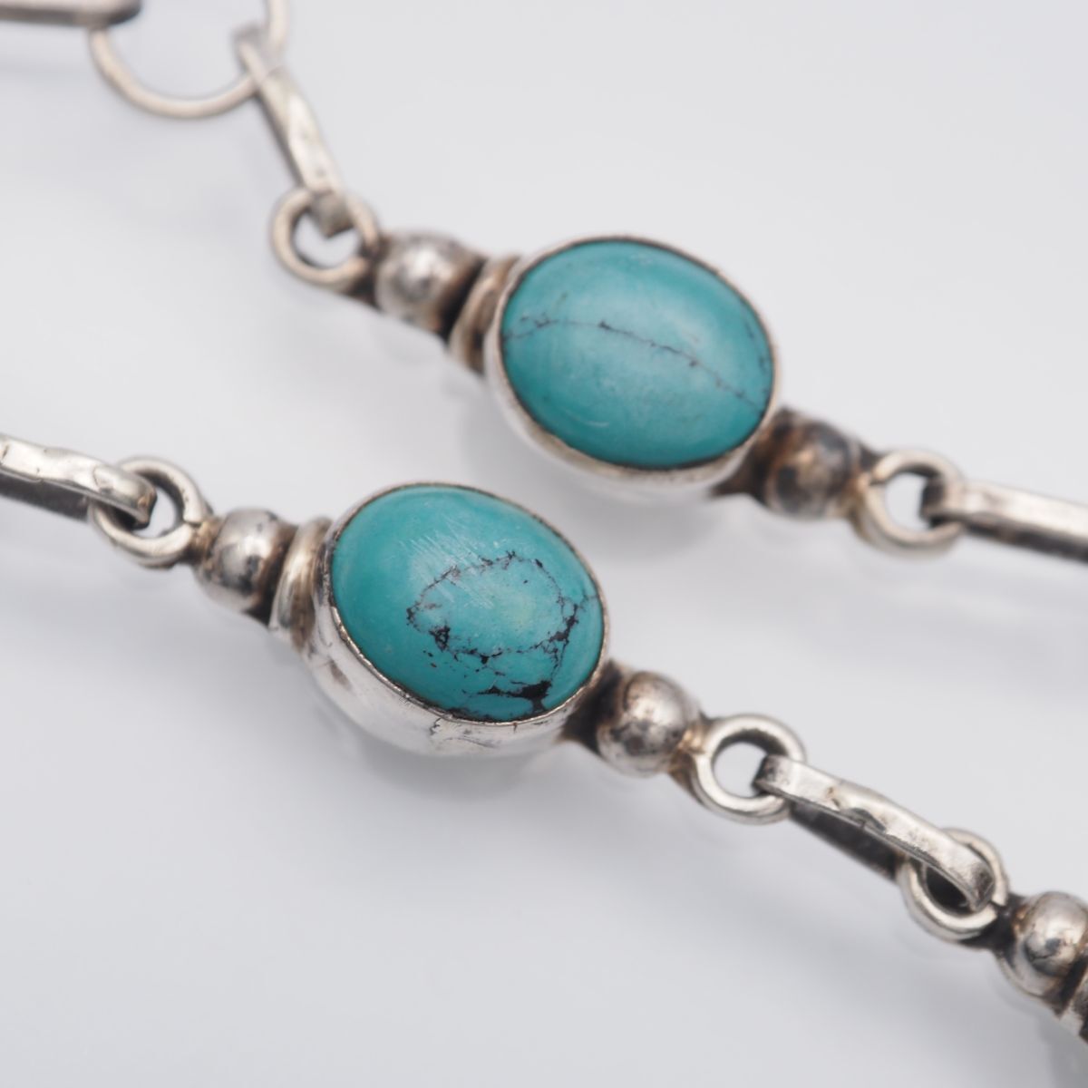 H513 ターコイズ トルコ石 ブレスレット デザイン シルバー