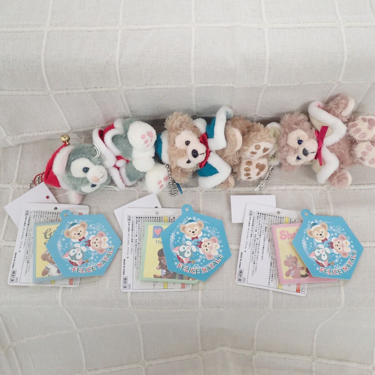 ダッフィー/シェリーメイ/ジェラトーニ ぬいぐるみストラップ