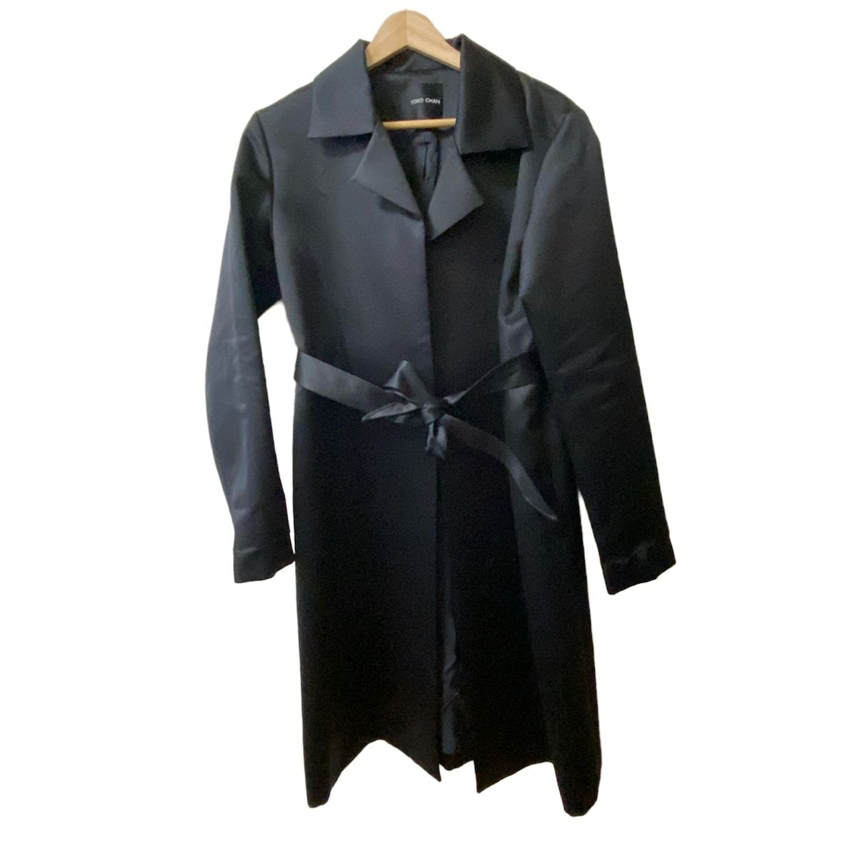 【美品】YOKO CHAN ヨーコチャン ウエストマーク コート36 ネイビー YOKO CHAN(ヨーコ チャン) コート サイズ36 S レディース美品 - YCC