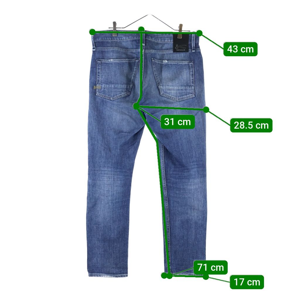 メンズ W29！DENHAM RAZOR SLIM FITスリムフィットジーンズデンハム