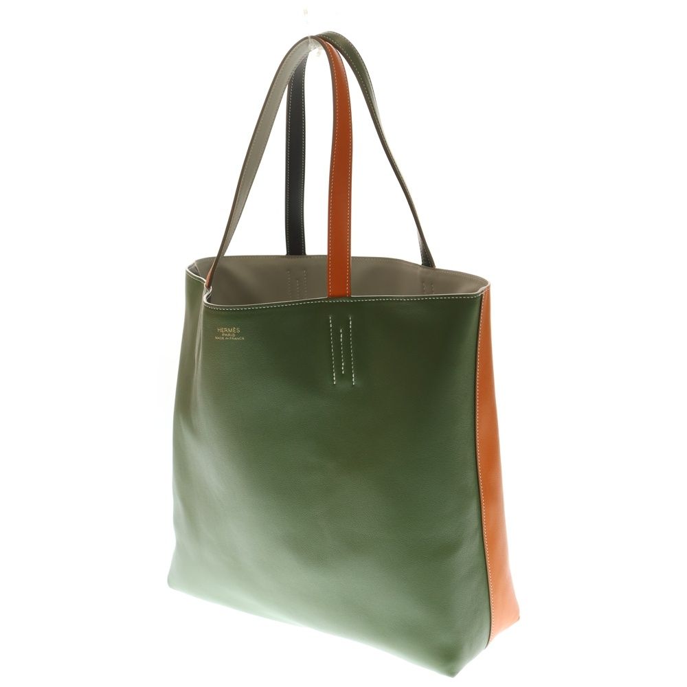 HERMES (エルメス) ドゥブルセンス45 リバーシブルレザートートバッグ  