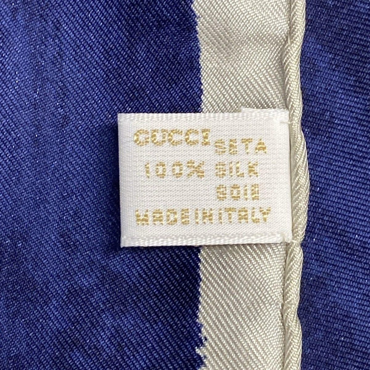 GUCCI(グッチ) スカーフ美品 ブルー×マルチ 花柄 - メルカリ 