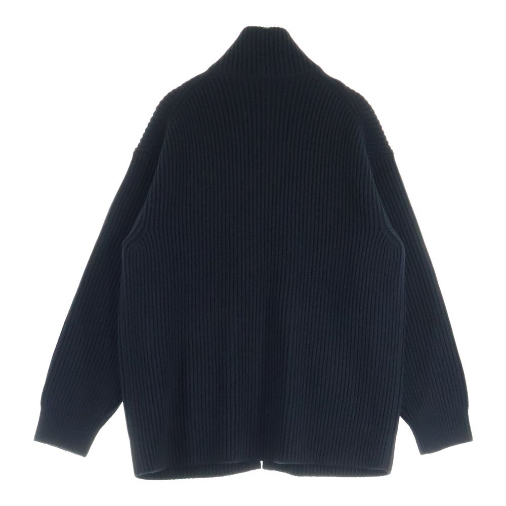HERMES (エルメス) 22AW Hロゴパッチ ポケット ジップアップ ウール