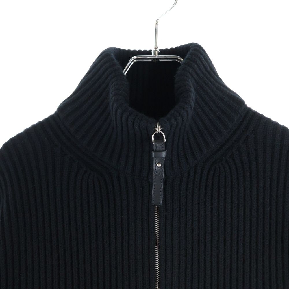 HERMES (エルメス) 22AW Hロゴパッチ ポケット ジップアップ ウール