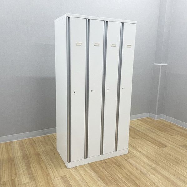 ロッカー 4人用 SZ型 鍵付き 更衣ロッカー オカムラ ネオホワイト