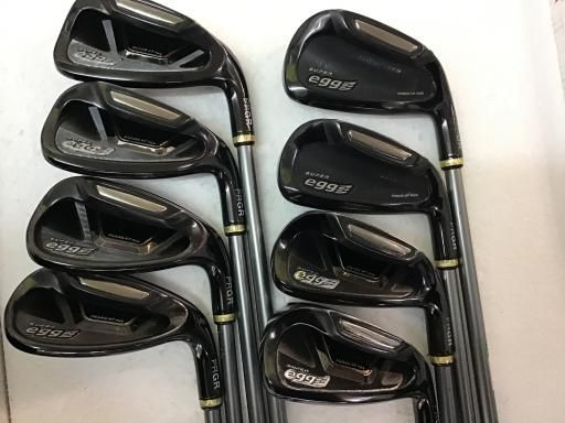 【中古】 プロギア SUPER egg 9S アイアンセット IR eggオリジナルカーボン (フレックスR) メンズ 男性用 右利き 右用 Cランク ゴルフクラブ