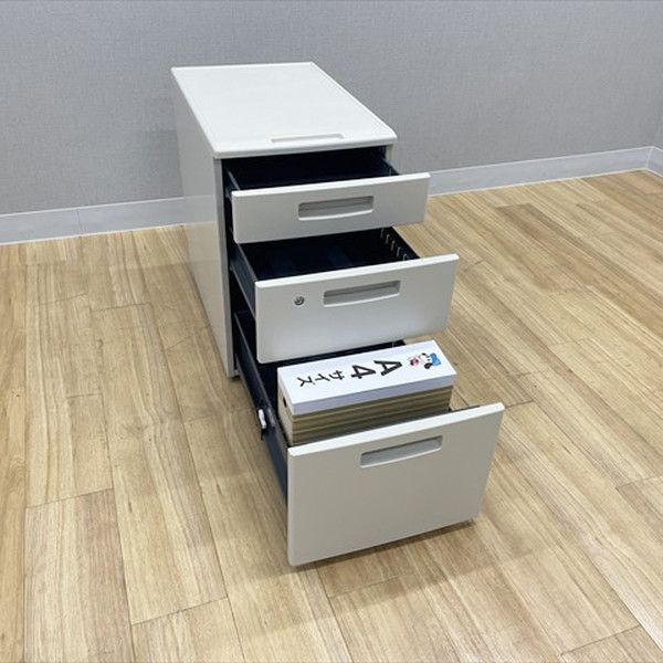 インサイドワゴン 3段 BS デスクワゴン コクヨ ナチュラルグレー MARWIL-DEMENAGEMENTS_CH