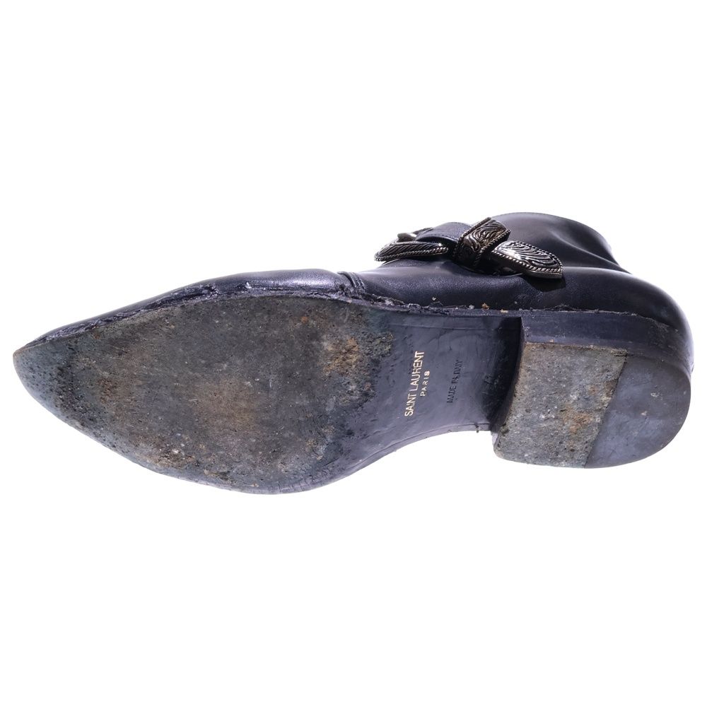 【美品】 SAINT LAURENT サンローラン ブーツ ウエスタン ベルト SAINT LAURENT（サンローラン) ウエスタンベルト 美品】 SAINT LAURENT