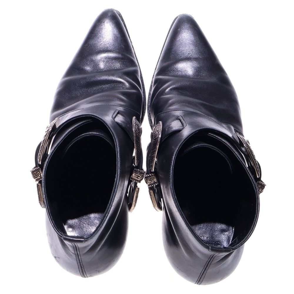 SAINT LAURENT PARIS (サンローランパリ) WESTERN BELT SHORT BOOT