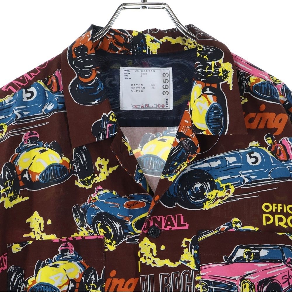 Sacai (サカイ) 25SS Car Race Tropical Print Shirt 25-03653M アロハ