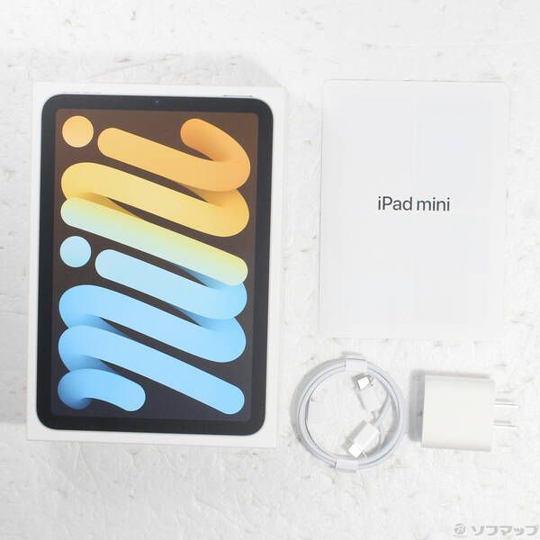 中古品〕 iPad mini 第6世代 256GB スターライト MK7V3J／A Wi-Fi【348