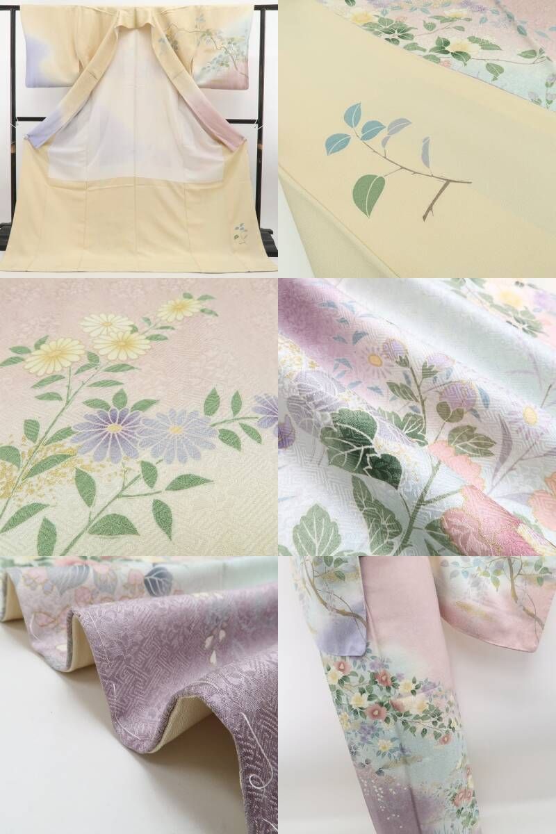 正絹 野花の詩に心を寄せれば募る想いに季節は巡る