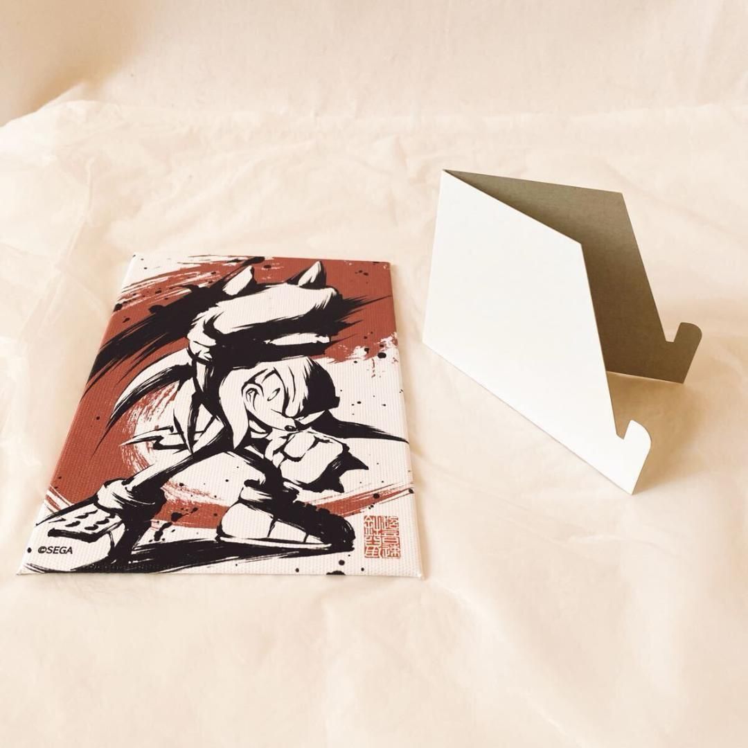 シャドウ ナックルズ Drエッグマン 墨絵 アート 超音速針鼠 キャンバス