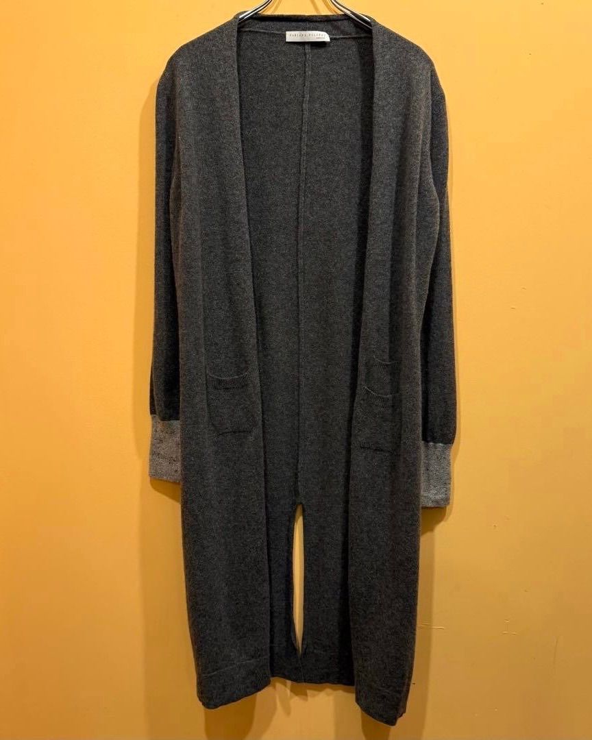 シルク カシミヤ混 Fabiana Filippi カーディガン ロング 42