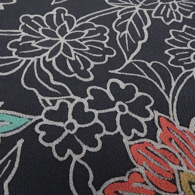 正絹 仕付け糸付