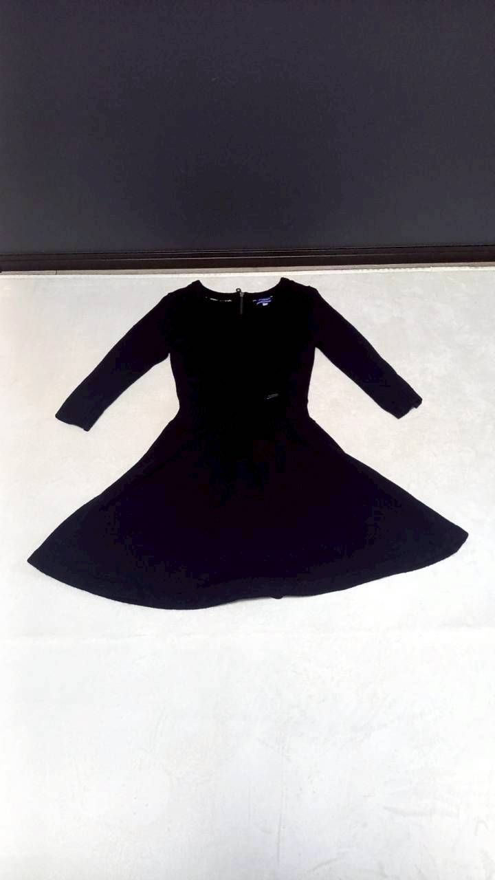 BURBERRY BLUE LABEL バーバリー ケーブルニットワンピース ブラック