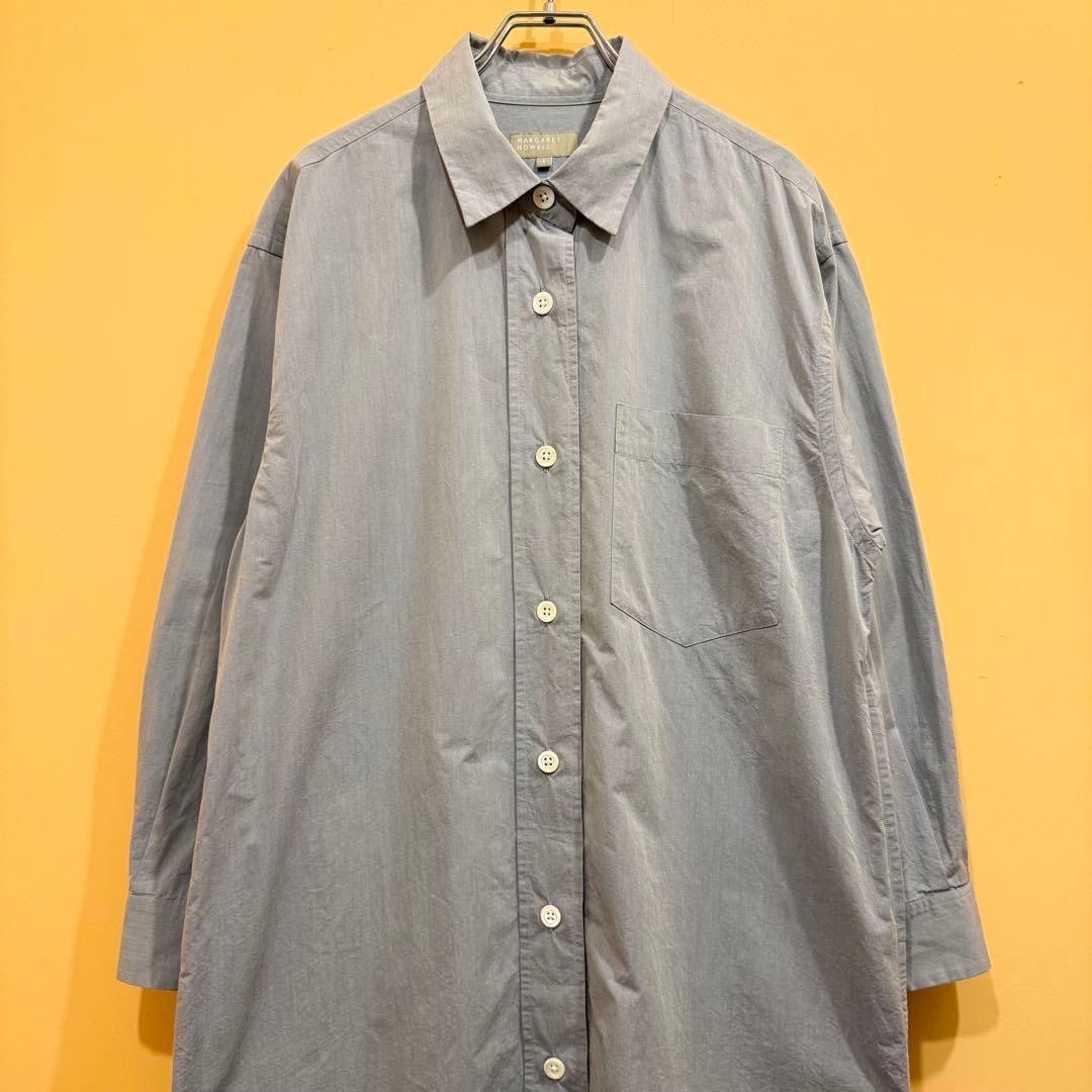 マーガレットハウエル シャツワンピース コットンポプリン 1