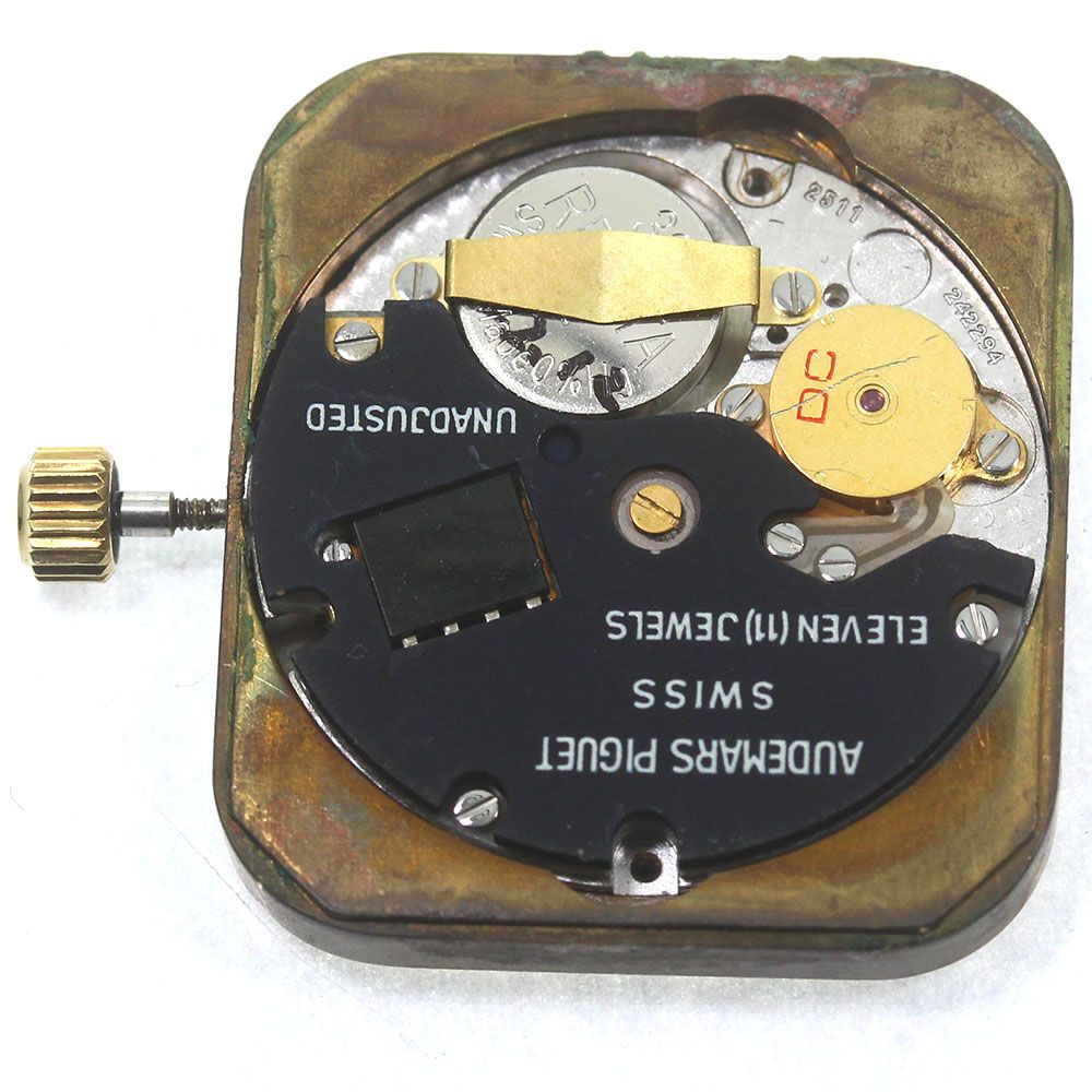 ジャンクオーデマ・ピゲ AUDEMARS PIGUET 12Pダイヤ cal.2511 ムーブメント クォーツ メンズ_D-40