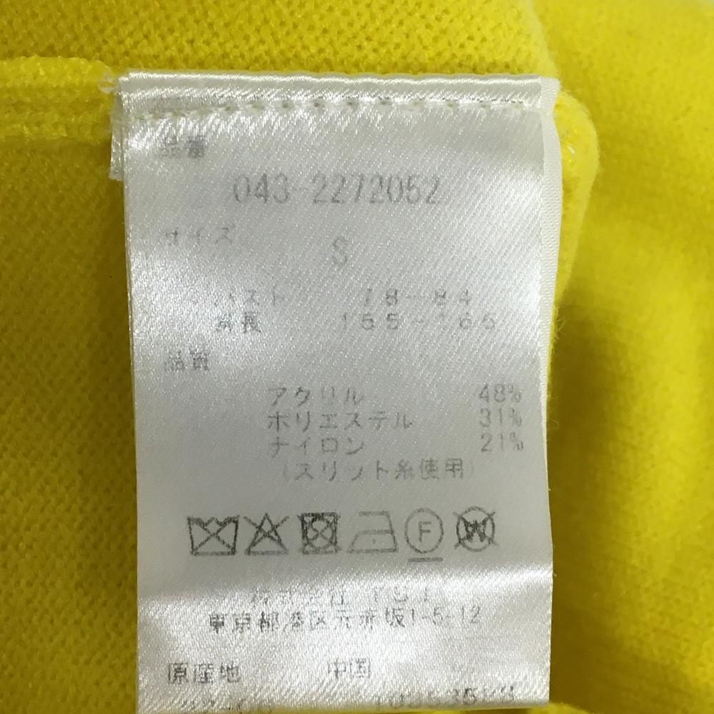 美品】セントアンドリュース ニットジップパーカー イエロー×シルバー