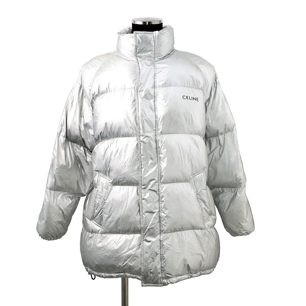 セリーヌ ダウンジャケット バックロゴ Parka in Nylon ナイロン