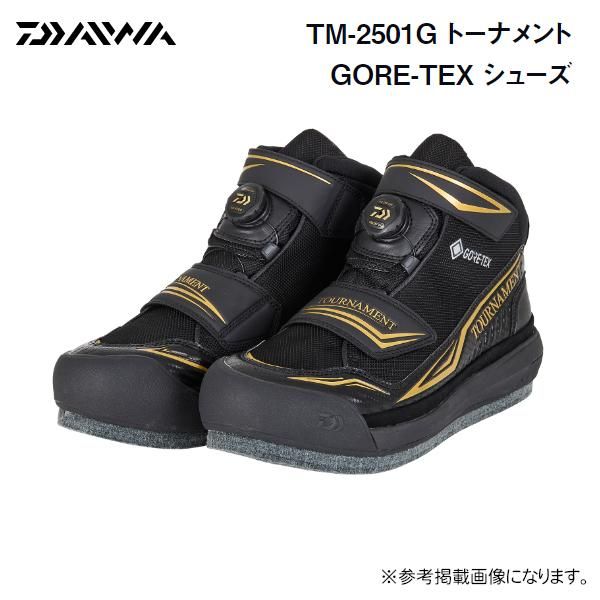 ダイワ TM-2501G トーナメント GORE-TEX シューズ 26.0 フェルトスパイク ブラック