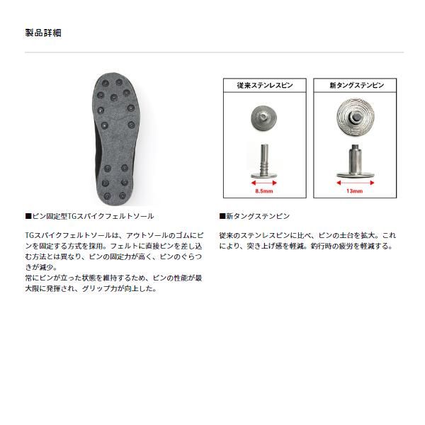 ダイワ daiwa TGロックショアシューズ ローカット TGスパイクフェルト DS-1600 TG ブラック 26.5 cm