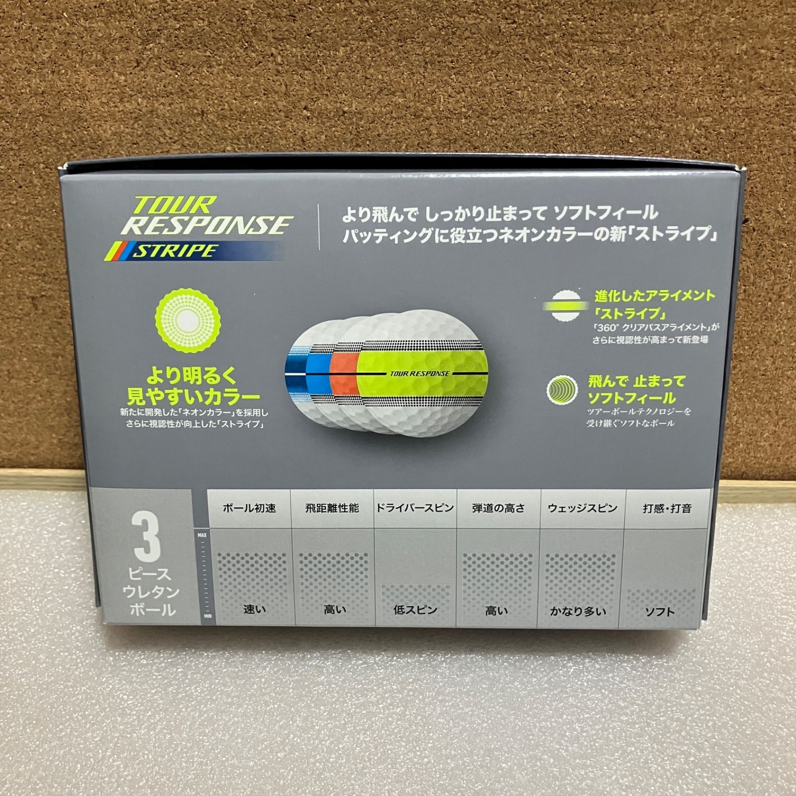 M テーラーメイド ツアーレスポンス ストライプ ゴルフボール 1ダース