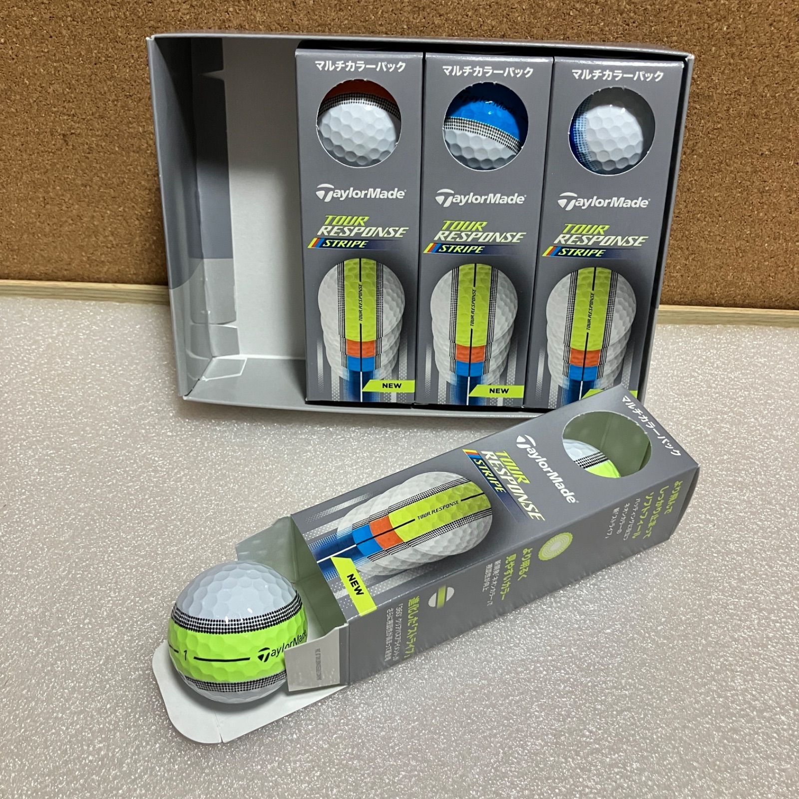 M テーラーメイド ツアーレスポンス ストライプ ゴルフボール 1ダース
