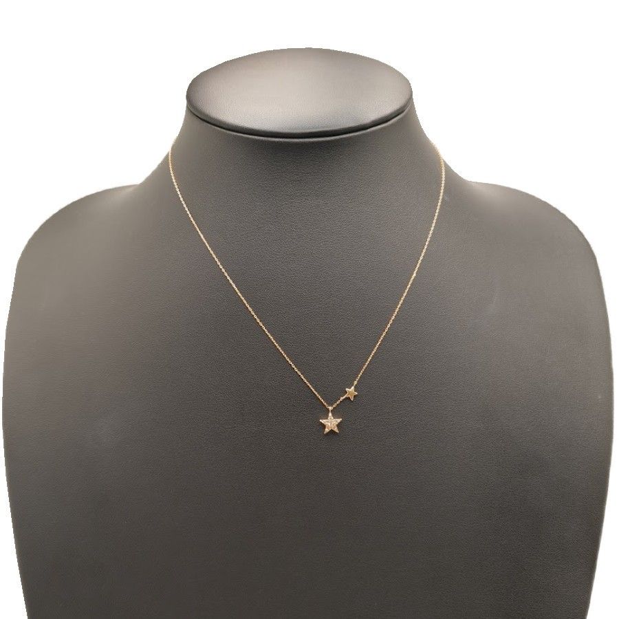 STAR JEWELRY スタージュエリー ダイヤモンドスターネックレス