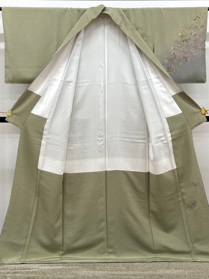 蘇州刺繍 汕頭刺繍 相良刺繍 訪問着 鳳凰 鳥 唐花 正絹 - メルカリ