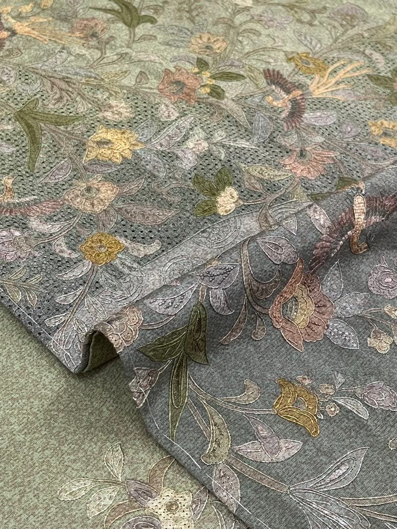 蘇州刺繍 汕頭刺繍 相良刺繍 訪問着 鳳凰 鳥 唐花 正絹 A003 - メルカリ