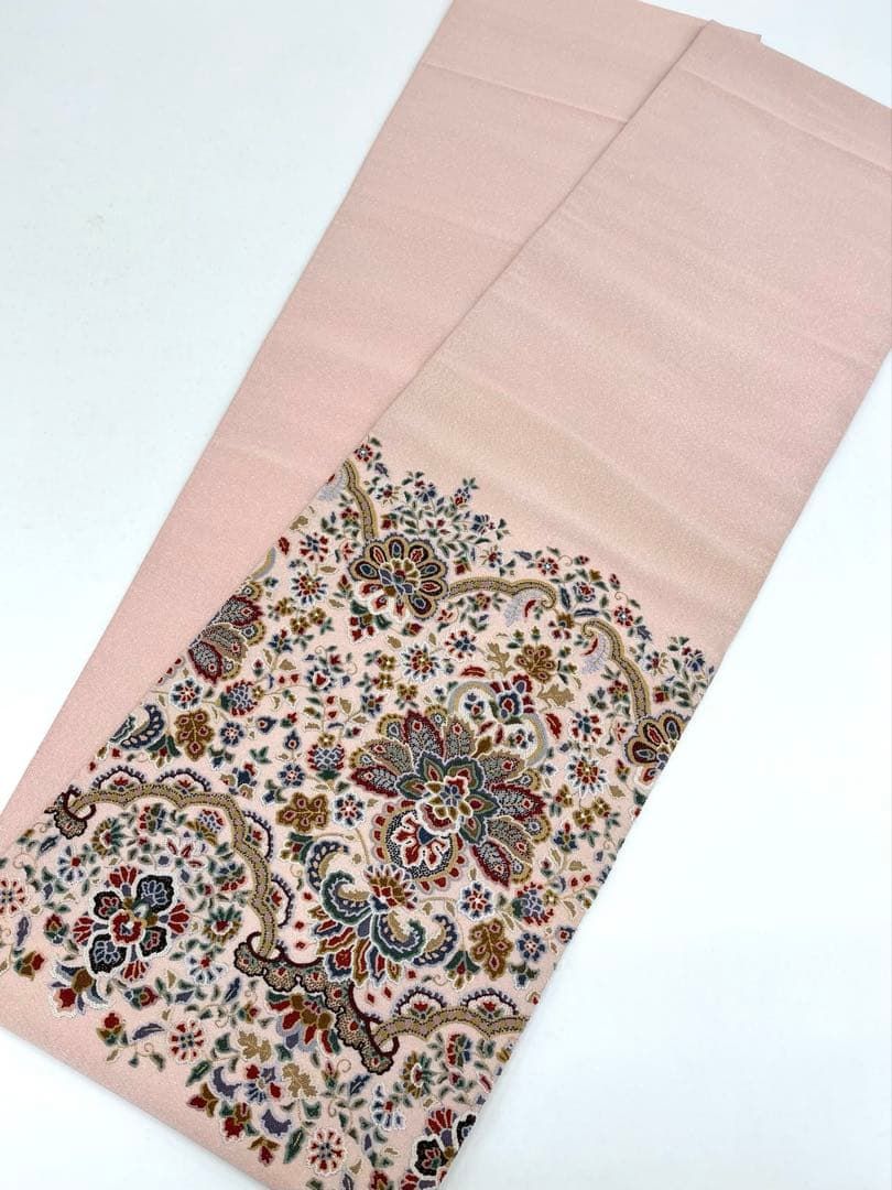 総相良刺繍 袋帯 唐花 つづれ地 金糸 銀糸 正絹 お太鼓柄 D002 - メルカリ