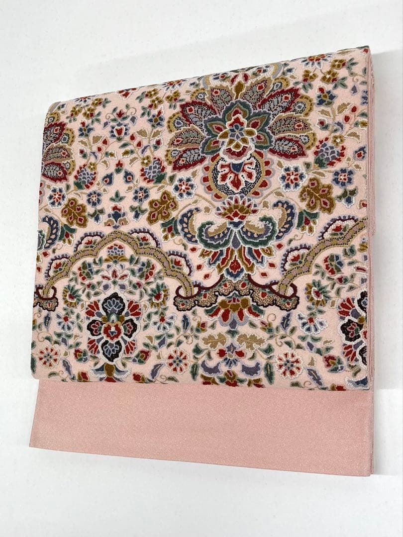 総相良刺繍 袋帯 唐花 つづれ地 金糸 銀糸 正絹 お太鼓柄 総相良刺繍 袋帯 唐花 つづれ地 金糸 銀糸 正絹 お太鼓柄 D002 - メルカリ