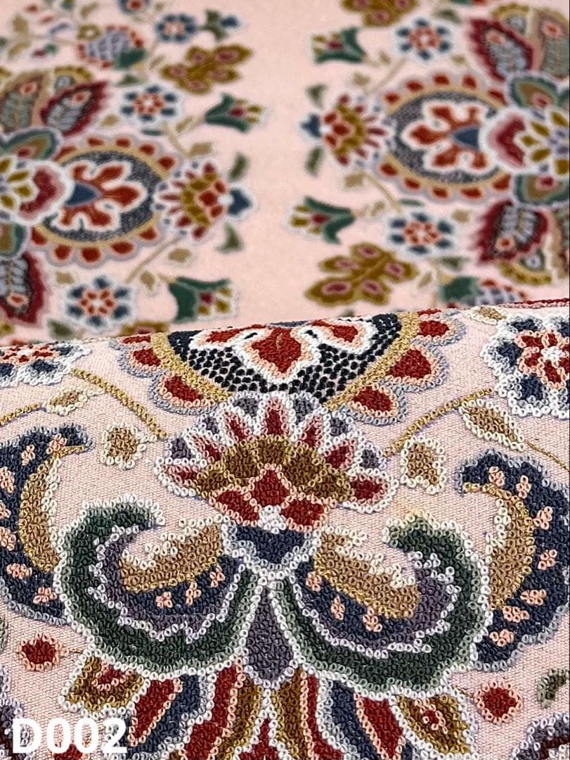 総相良刺繍 袋帯 唐花 つづれ地 金糸 銀糸 正絹 お太鼓柄 - メルカリ