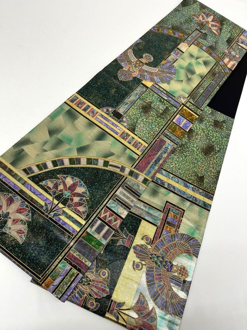 特選 螺鈿細工 佐野正喜 袋帯 ちぎり箔 鷲 鳥 正絹 六通 特選 螺鈿細工 佐野正喜 袋帯 ちぎり箔 鷲 鳥 正絹 六通 D003 - メルカリ