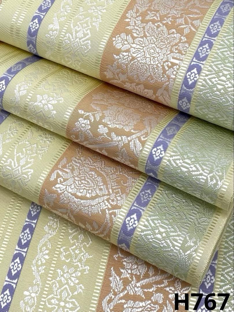 本場筑前博多織 井上絹織 全通 八寸名古屋帯 松葉仕立て 正絹 H767