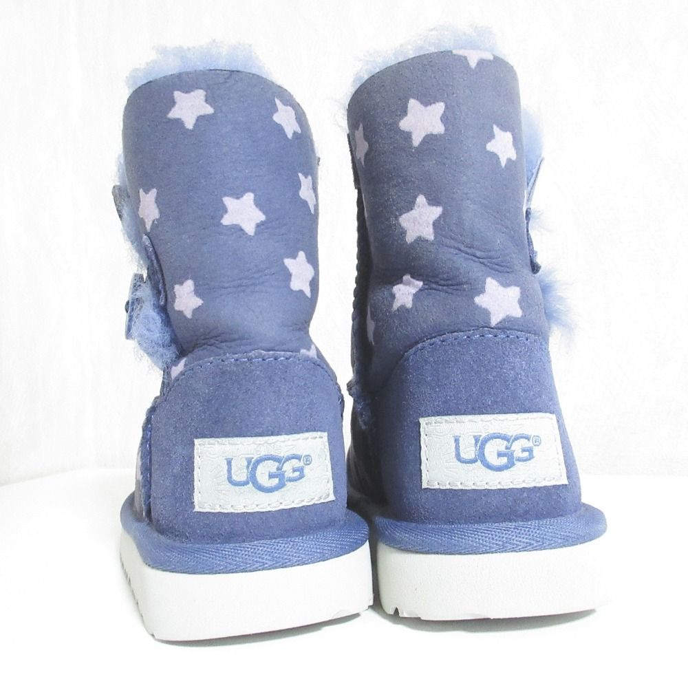 UGG アグ　キッズ　ブーツ　15cm 美品 美品 UGG アグ ベイリーボタン スター 星柄 ムートンブーツ 1018538T