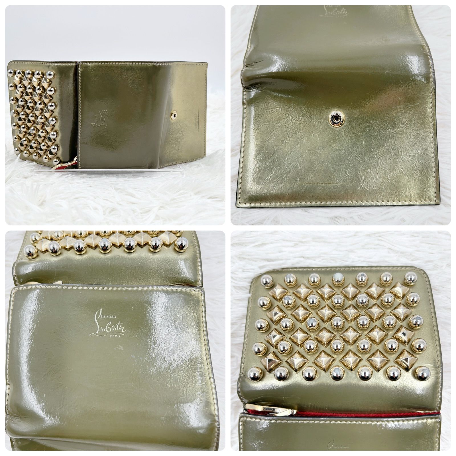 Christian louboutin クリスチャンルブタン マカロン ゴールド