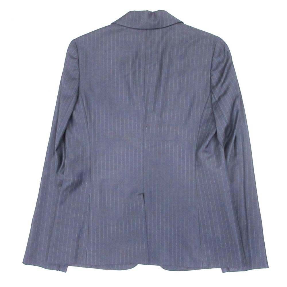 Theory luxe セオリーリュクス ピンストライプ パンツスーツ セットアップ テーラードジャケット スラックス 40 紺 レディース 古着 MAAHADDERANG_COM