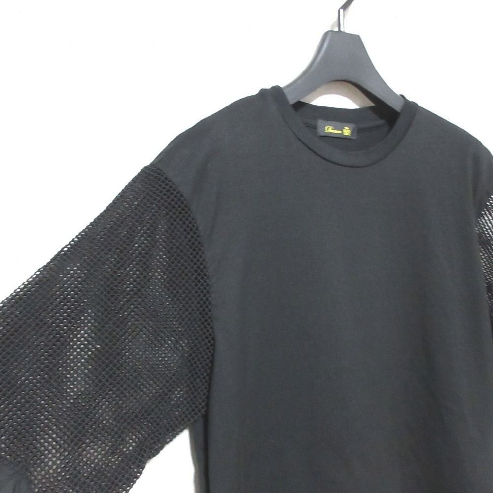  Drawer ドゥロワー M.SUMMER 1 天竺メッシュスリーブTシャツ カットソー 6517-206-0702 ブラック レディース 古着 半袖(Tシャツ) Tシャツ カットソー