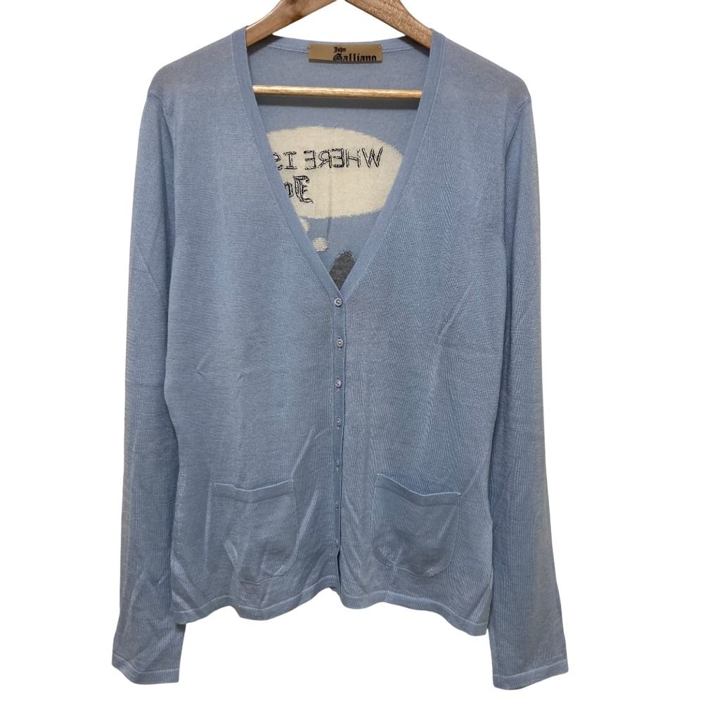 ジョンガリアーノ カーディガン シルク galliano ジョンガリアーノ新聞