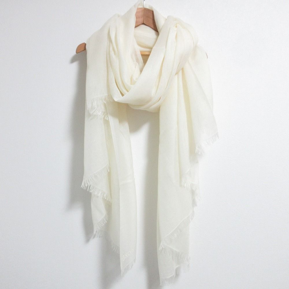 美品 FOXEY フォクシー カシミヤニット 大判ストール ショール  